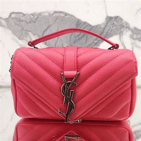 saint laurent pink bag